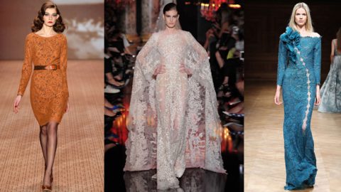 فساتين دانتيل لفتت الأنظار في خريف 2014