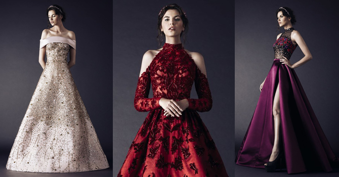 فساتين رامي قاضي بلمسات الزهور الراقية خريف 2016