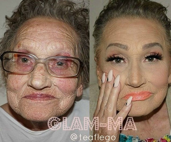 الجدة ليفيا صاحبة هاشتاغ Glam maa