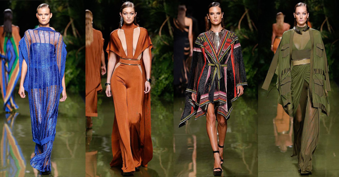 باريس ربيع 2017: أزياء بالمان من وحي الغابات الإفريقية