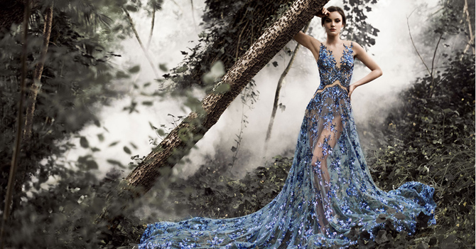 فساتين باولو سيباستيان شتاء 2015 من أجواء الغابات