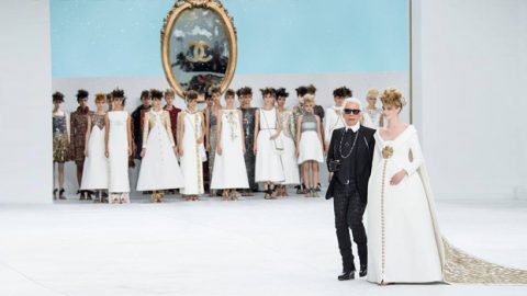 مجموعة شانيل بحبات الأسمنت خريف وشتاء 2014 2015 (أزياء راقية)