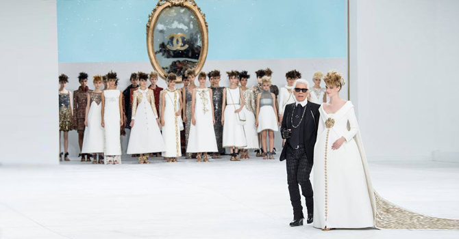 مجموعة شانيل بحبات الأسمنت خريف وشتاء 2014 2015 (أزياء راقية)