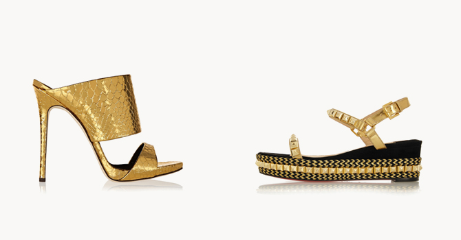 أحذية ذهبية تعكس بريقك في سحور رمضان