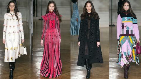 أزياء فالنتينو رومانسية مرحة بأسبوع باريس شتاء 2018