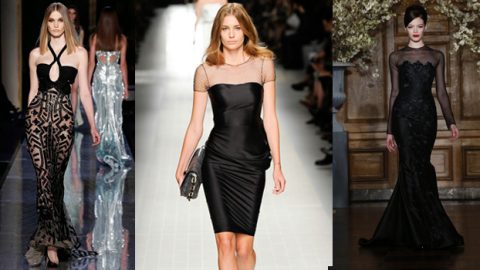 فساتين سهرة سوداء ربيع 2014