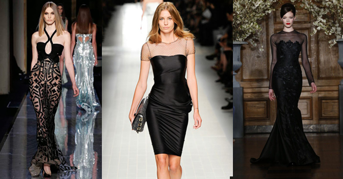فساتين سهرة سوداء ربيع 2014