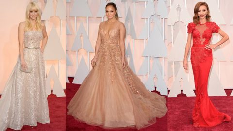 أجمل فساتين نجمات الأوسكار بأنامل عربية