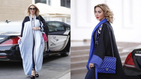 إطلالات موفقة لجويل مردينيان بالعباءة في الرياض