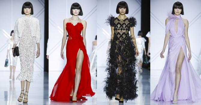 أزياء رالف اند روسوا هوت كوتور ربيع 2017 تغازل المرأة الفرنسية