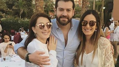 الأبيض خيار النجوم في حفل ما بعد زفاف عمرو يوسف وكندة علوش