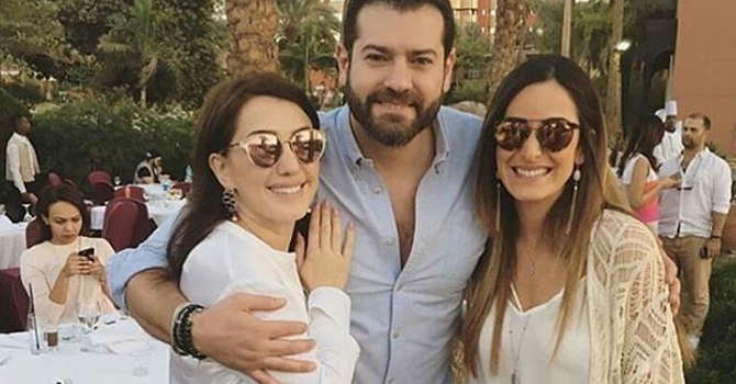 الأبيض خيار النجوم في حفل ما بعد زفاف عمرو يوسف وكندة علوش