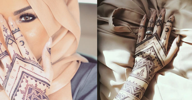 بالصور: رسمات حنة مبتكرة لعيد الفطر 2016