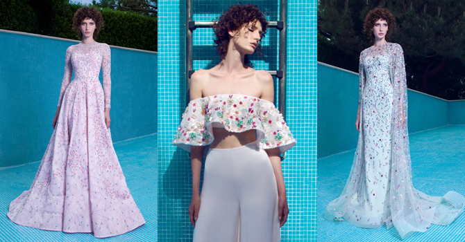 أزياء رامي قاضي 2016 تغمرها الزهور الناعمة