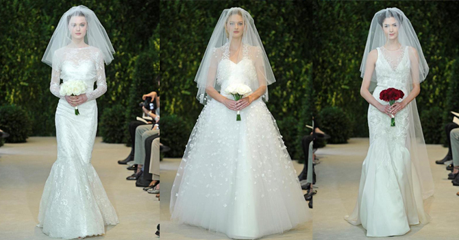 فساتين زفاف 2014 من كارولينا هيريرا