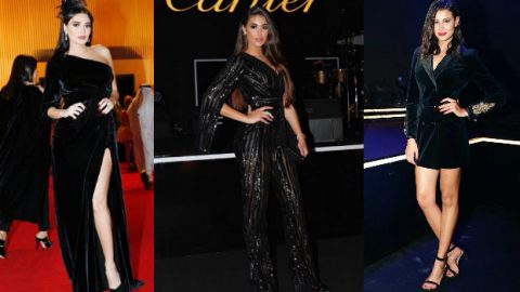 الأسود اختيار النجمات لحفل كارتييه في دبي