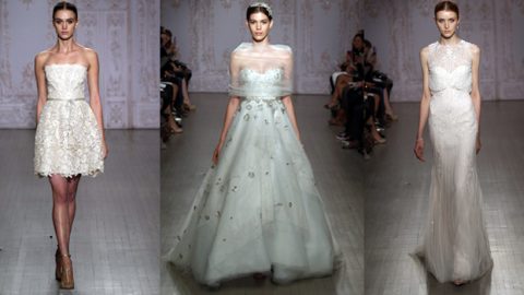 راقصة الباليه تتقدم فساتين زفاف مونيك لولييه خريف 2015