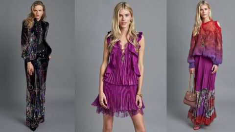 روبرتو كفالي يعود للماضي مع أزياء ما قبل خريف 2017