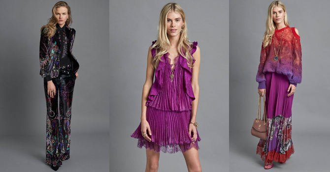 روبرتو كفالي يعود للماضي مع أزياء ما قبل خريف 2017