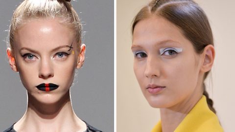 صيحات المكياج الغريبة تتصدر أسبوع نيويورك ربيع 2016