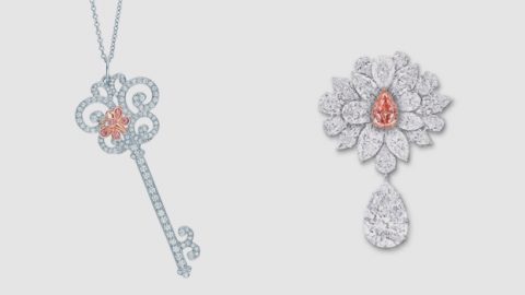 مجوهرات وردية راقية لإطلالة ناعمة