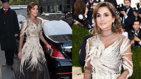 الملكة رانيا مفاجأة حفل Met Gala 2016