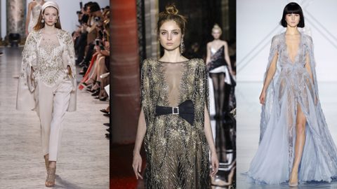 الأزياء بموضة الكاب تسيطر على عروض الهوت كوتور ربيع 2017