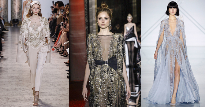 الأزياء بموضة الكاب تسيطر على عروض الهوت كوتور ربيع 2017