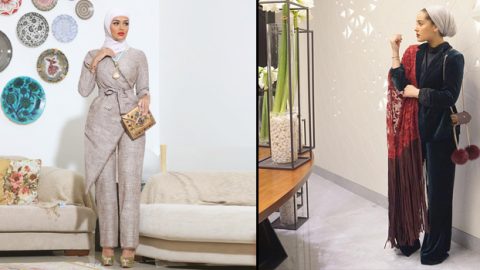كيف ارتدت مدونات الموضة الكويتيات البدلة مع الحجاب ؟