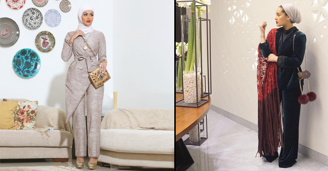 كيف ارتدت مدونات الموضة الكويتيات البدلة مع الحجاب ؟