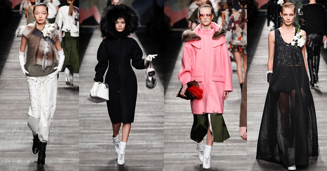 أزياء فندي خريف وشتاء 2014 2015