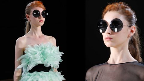 نظارات شمس الشتاء القادم بدون إطارات ومرصعة بالأحجار