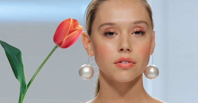 مكياج عروس روزا كلارا ربيع 2017 من وحي زهرة التوليب