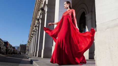 فساتين روبير أبي نادر ربيع 2015 مفعمة بالحيوية والأناقة