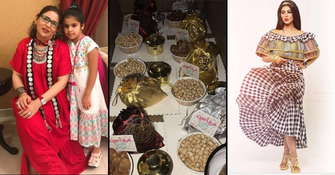 منافسة بين نجمات الخليج في الاحتفال بقرقيعان رمضان