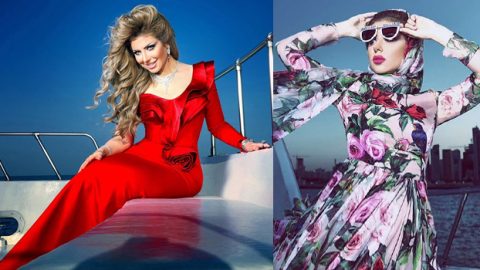 فساتين حليمة بولند بتوقيع دور أزياء عربية وعالمية