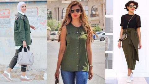 اللون الأخضر الزيتوني اختيار الفاشينيستا هذا الشتاء