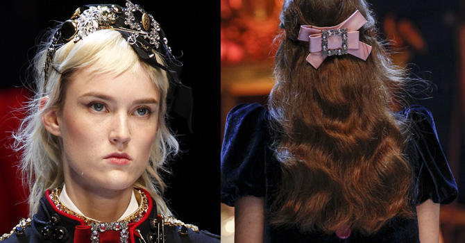 جمال فتاة دولتشي آند غابانا خريف 2016 من وحي الأساطير