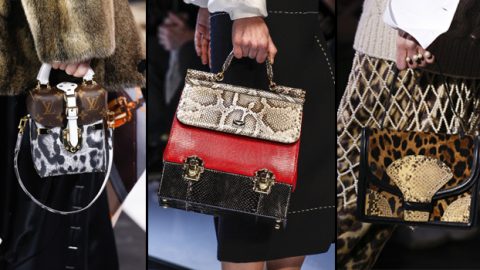 استعيني بطباعات جلود الحيوانات مع حقيبتكِ هذا الشتاء