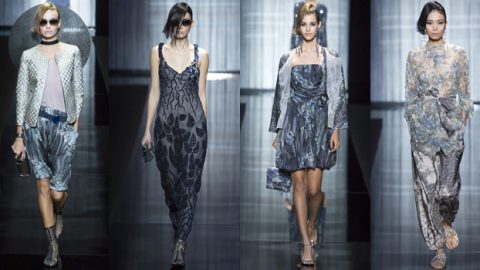 ميلانو ربيع 2017: أزياء جورجيو أرماني رومانسية بزهور اللافندر