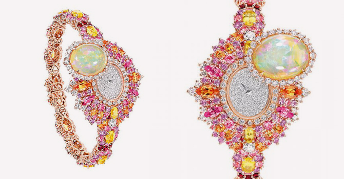 ساعات ديور ربيع 2017 في عالم خيالي بحجر الأوبال