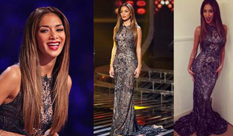 نيكول شيرزينغر بفستان رائع من المصممة عائشة رمضان