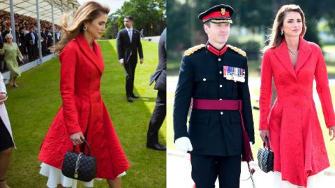 كيف تألقت الملكة رانيا في حفل تخرج ابنها ؟