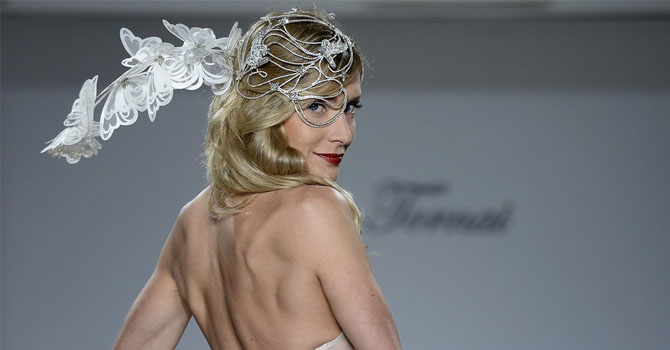 اكسسوارات شعر العروس من أسبوع نيويورك للزفاف خريف 2015