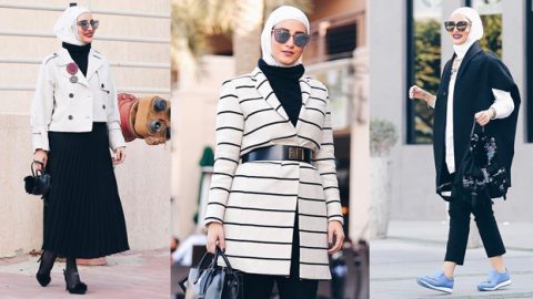 طلتكِ بدرجات المونوكروم على طريقة دلال الدوب