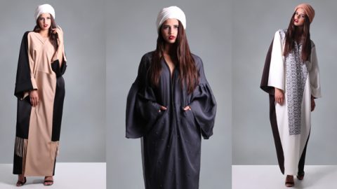عبايات أتش أف بوتيك رمضان 2015 بسحر فنون الهندسة القديمة