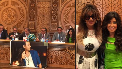 النجوم يشاركوا أيتن عامر لحظة عقد قرانها تحت حراسة مشددة