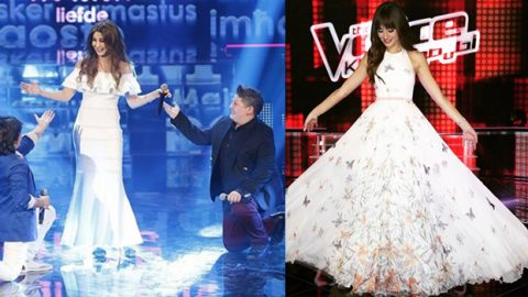 نانسي وإيميه تتنافستان على الأبيض في ذا فويس كيدز