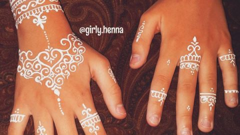رسمة حنة بطابع عربي من Girly Henna