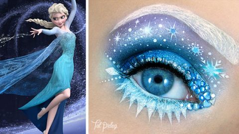 مكياج عيون مستوحي من فيلم Frozen من Tal Peleg